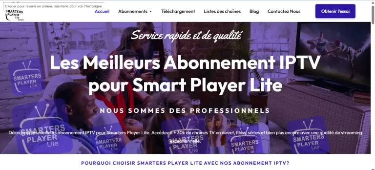 site officiel pour Smarters Player Lite 2025